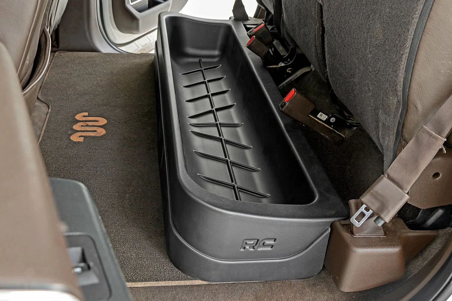 Fits Ford F-150_F-250_Raptor (2015-2024) Under Seat Storage Crew Cab RC09281A